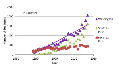 evolution population loutre de mer